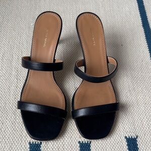 Mansur Gavriel Black Heeled Sandals
